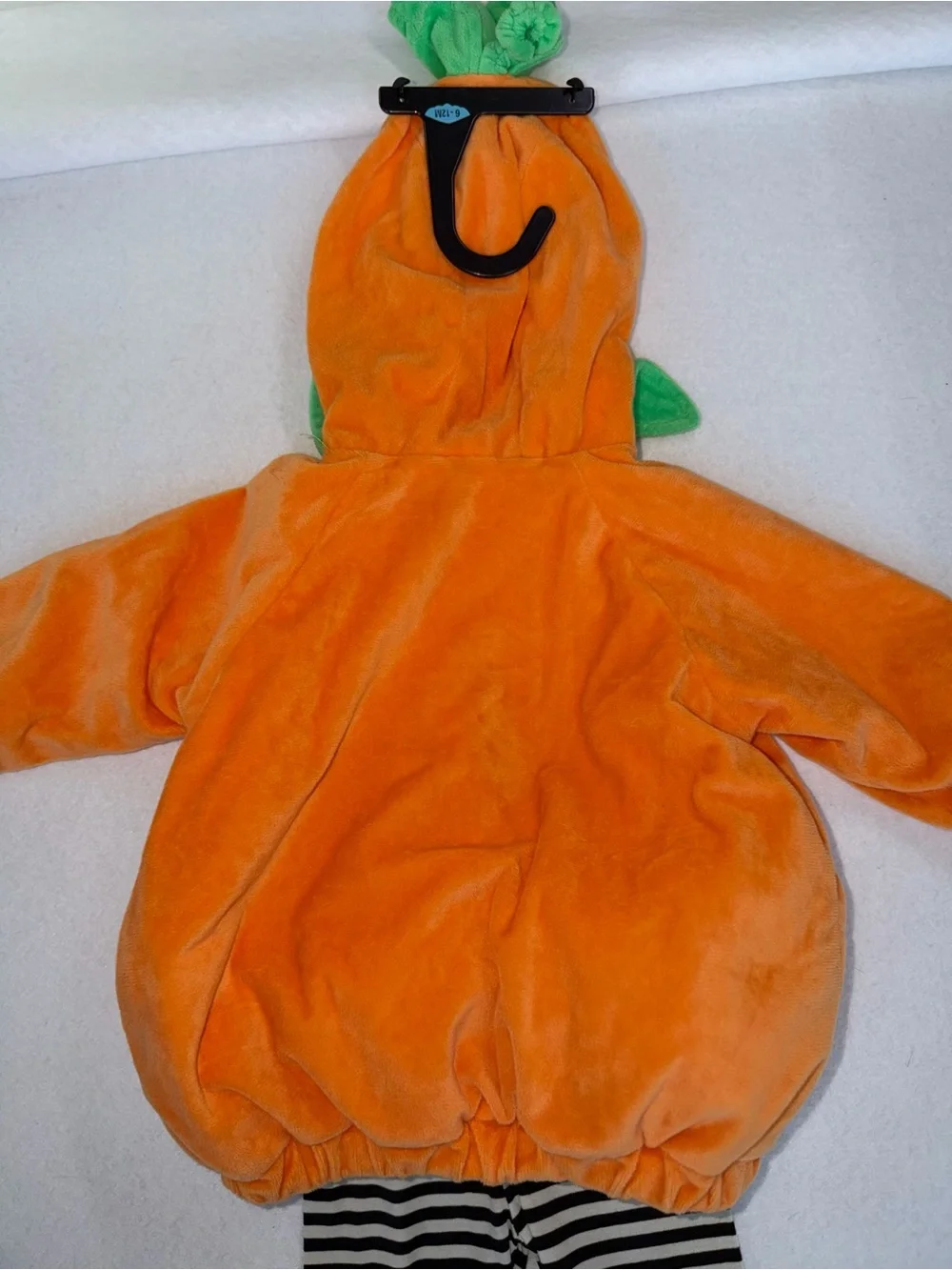 NWT Target Brands Kids Orange Pumpkin Hoodie Costume Jack-O'-Lantern Hole / Face